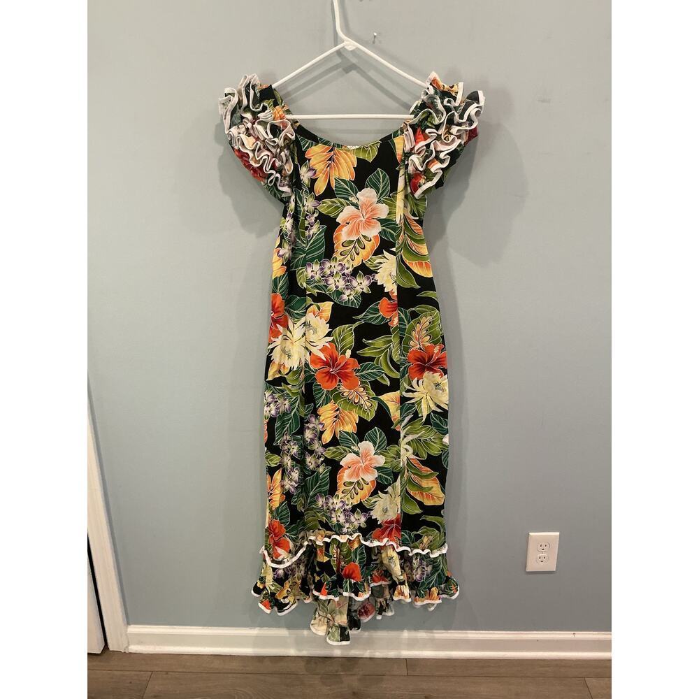 Vintage Pacific Legend Womens Hawaiian Dress S Colorful Tropical Vacation Mumu - Picture 2 of 10